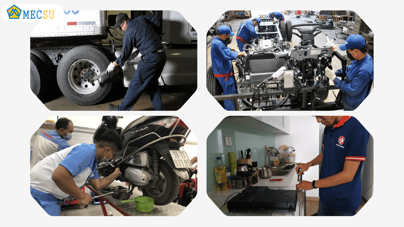 Ứng dụng cờ lê tròng trong công việc thực tế